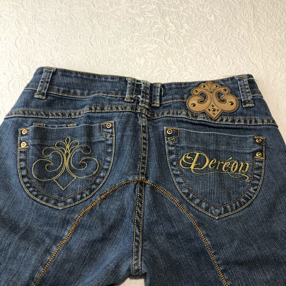 DEREON Beyonce Blue Capri Jeans Women’s Size 5/6 - Picture 7 of 7